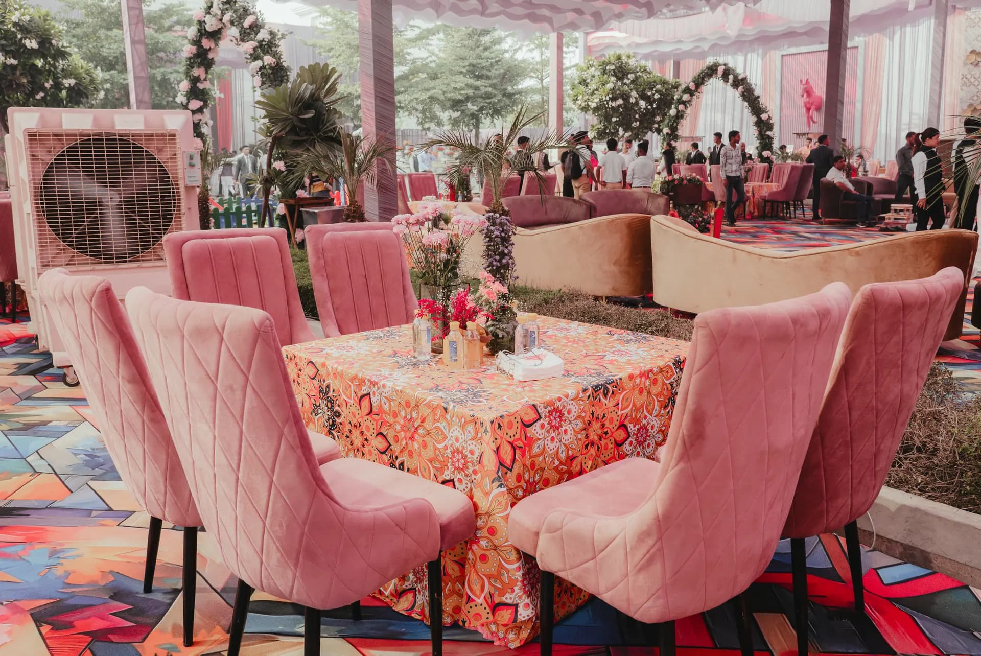 Haldi decor setup Punjab